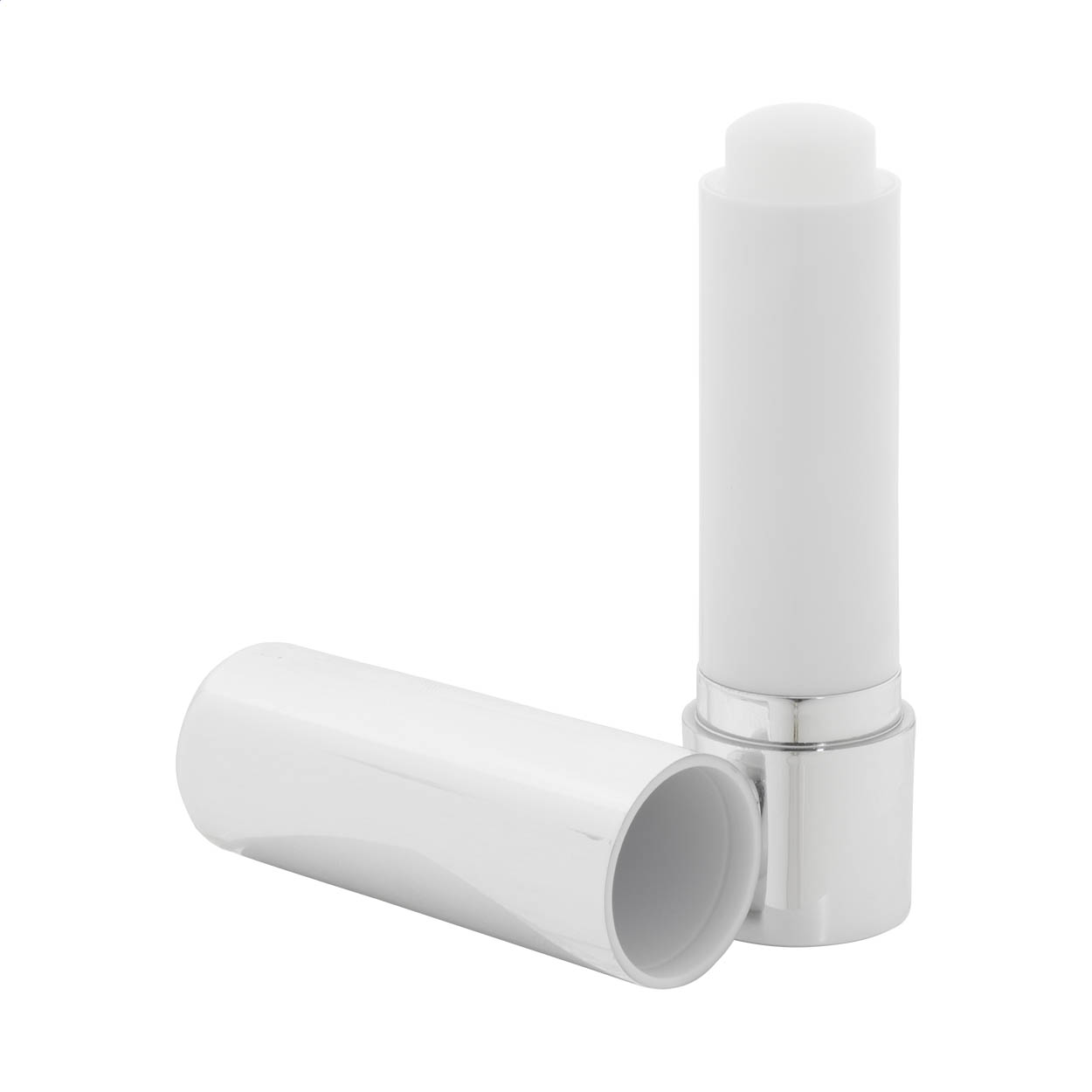 Shinelox læbepomade vanilje SPF15 i metallic ABS-holder med logo trykt med logo