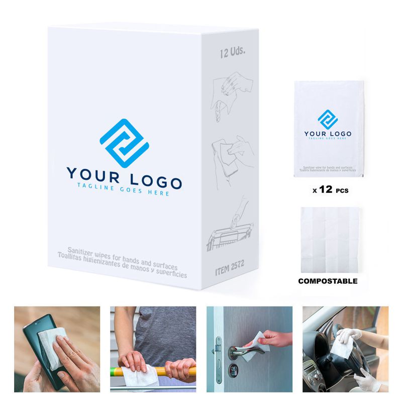 Sæt med hydro-alkoholiske saniteringsklude - Frida