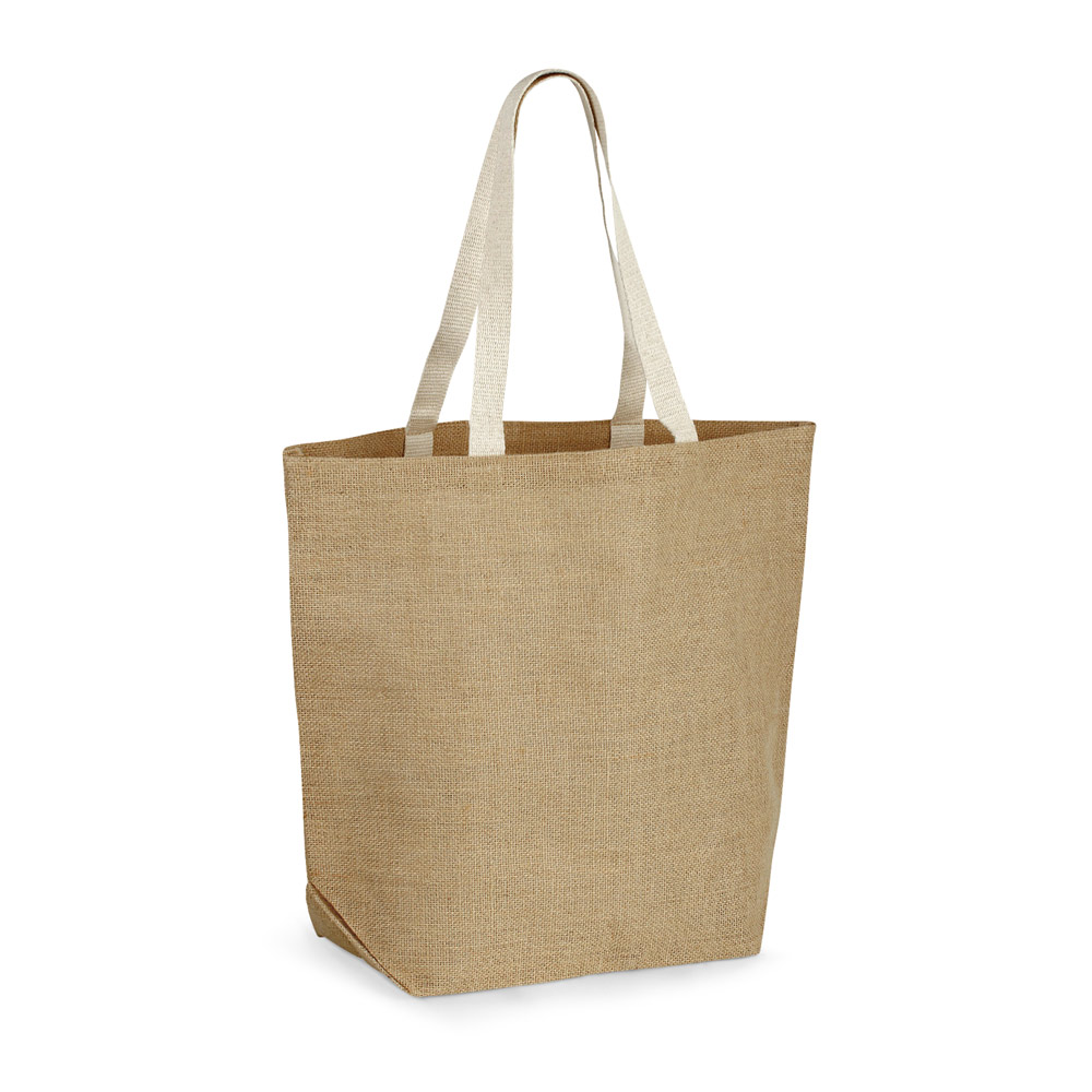 Lamineret Jute Shopper -