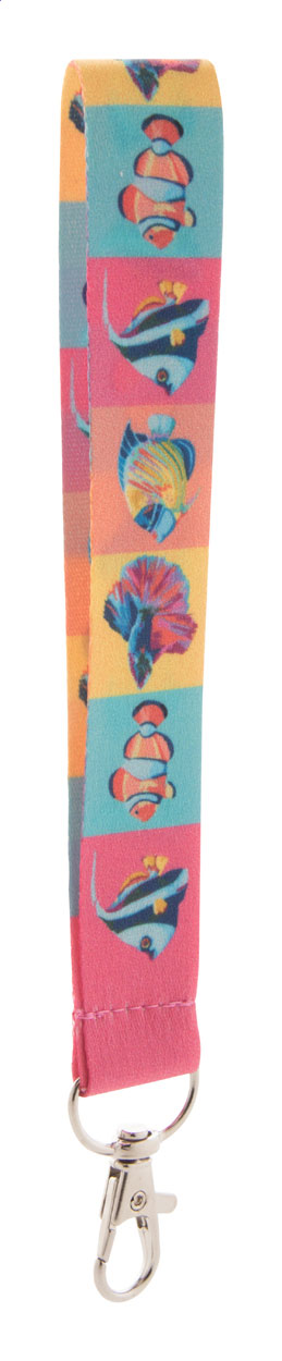 Nøglering Med RPET Polyester Og Karabiner - Isabella