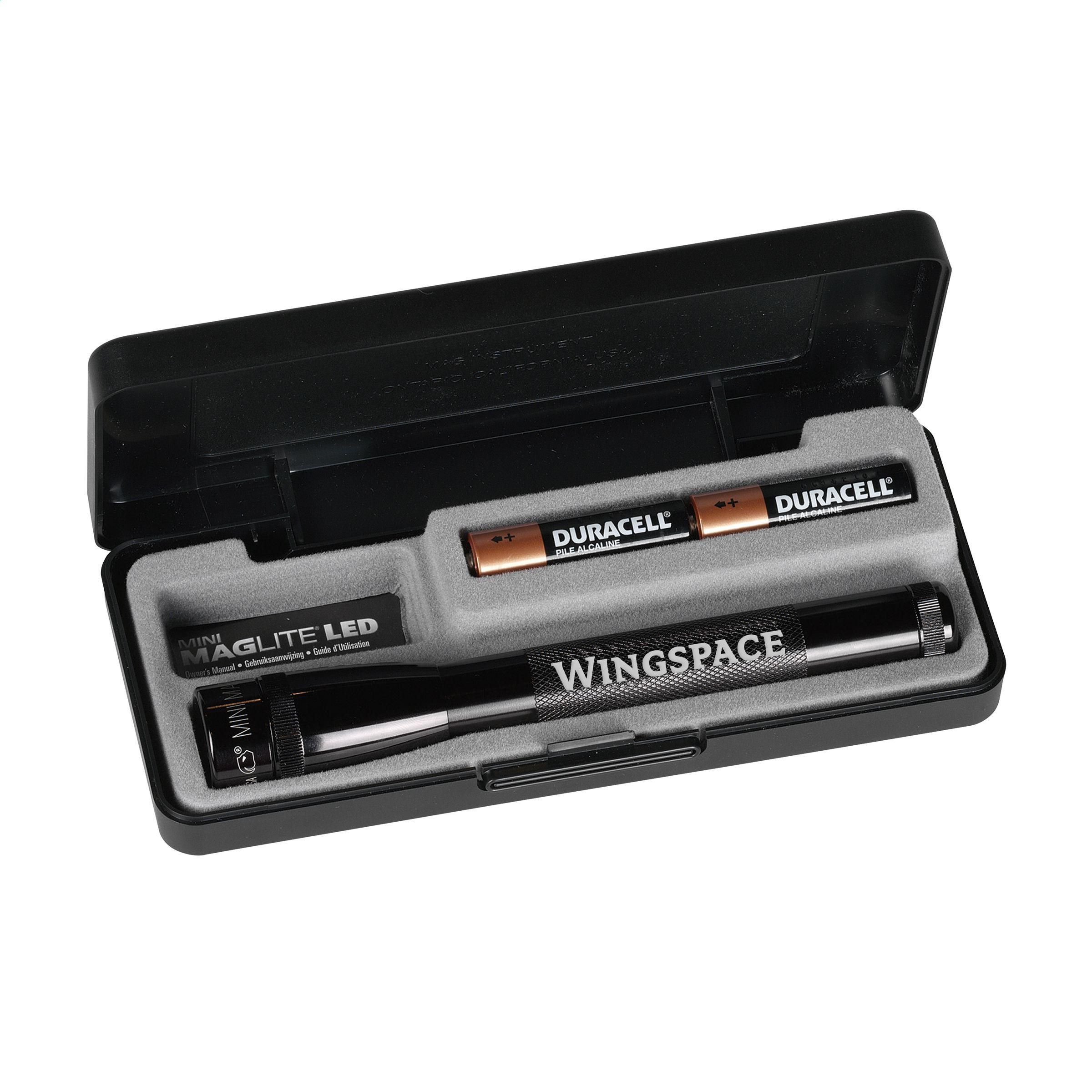 Mini MagLite LED AA trykt med logo