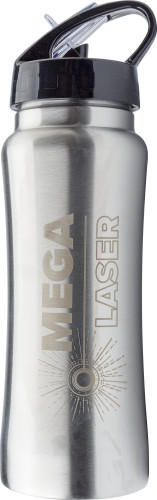 Rustfrit stål vandflaske med sammenfoldelig drikke tud 600ml - Daniel