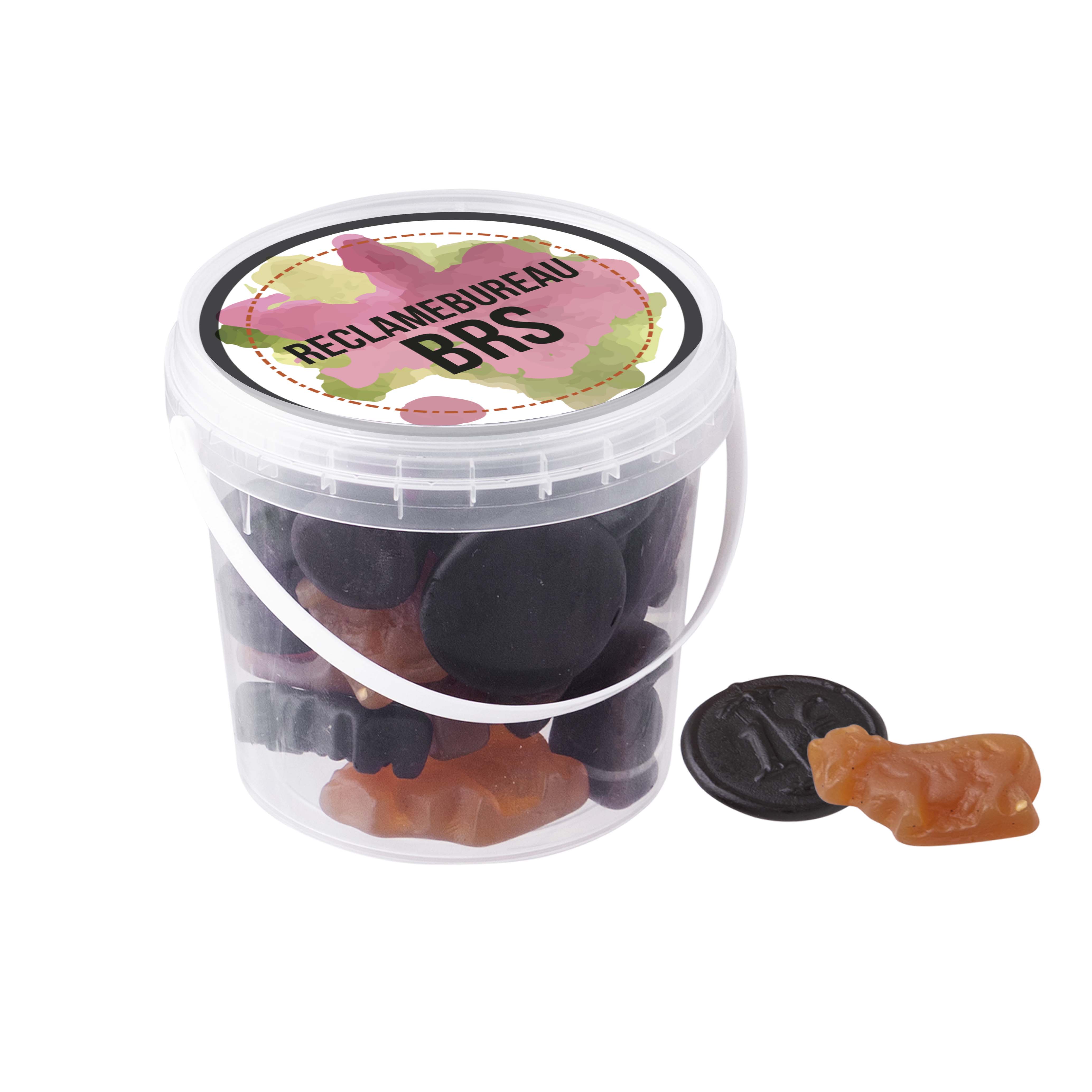 Spand med lakrids eller winegums