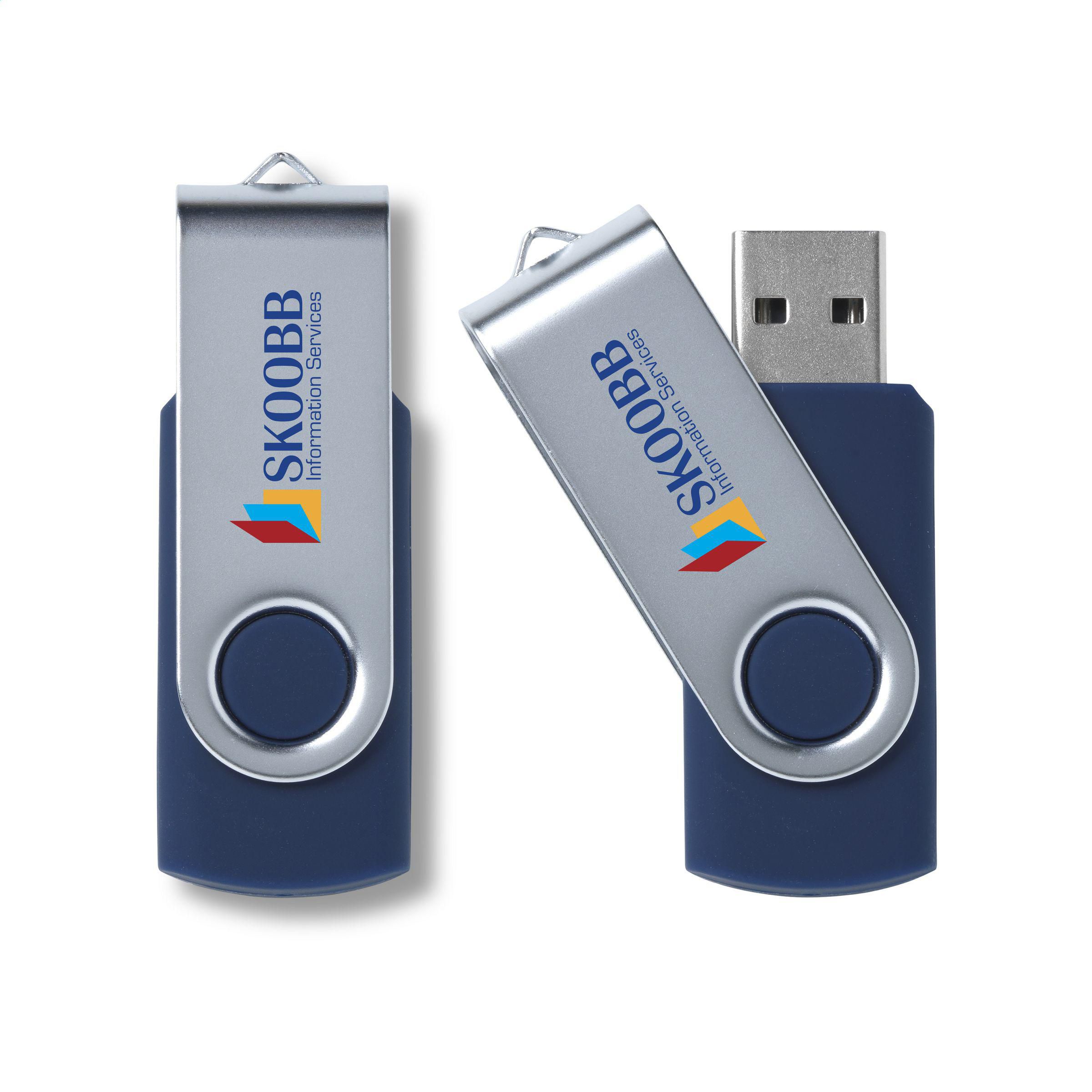 Dreje USB-nøgle 16 GB - Hjørring trykt med logo