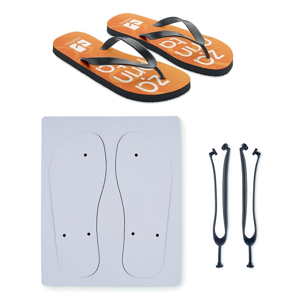 Trykte sublimerings PVC strandsandaler - Tranbjerg