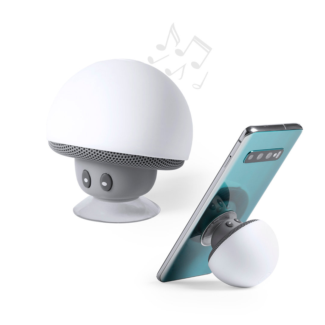 Svampeformet Bluetooth-højttaler med smartphone-holder - Sæby