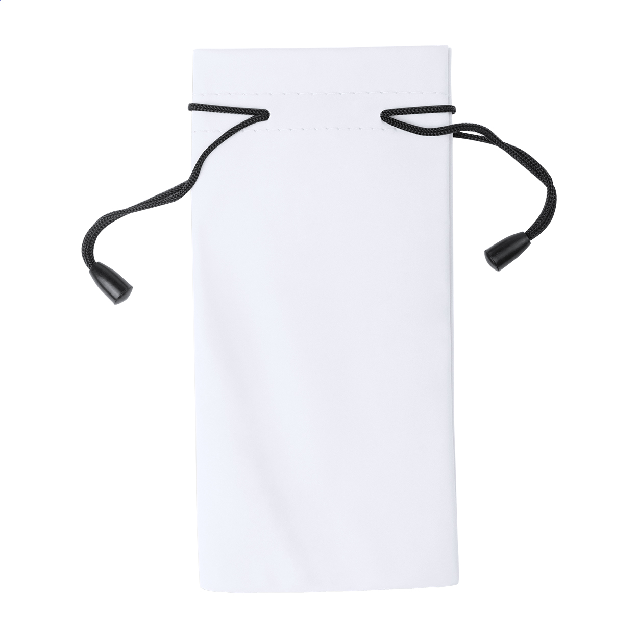 Stringa blødt solbrilleetui i polyester med logo trykt med logo