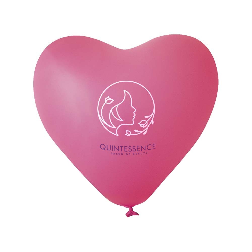 Hjerteformet ballon - 85/95 CM Ø 33 CM / 11 INCH