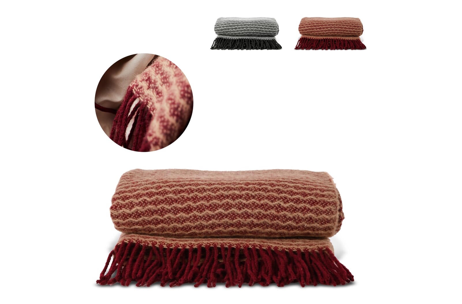 Sagaform Harmonisk Uldtæppe - Mathilde