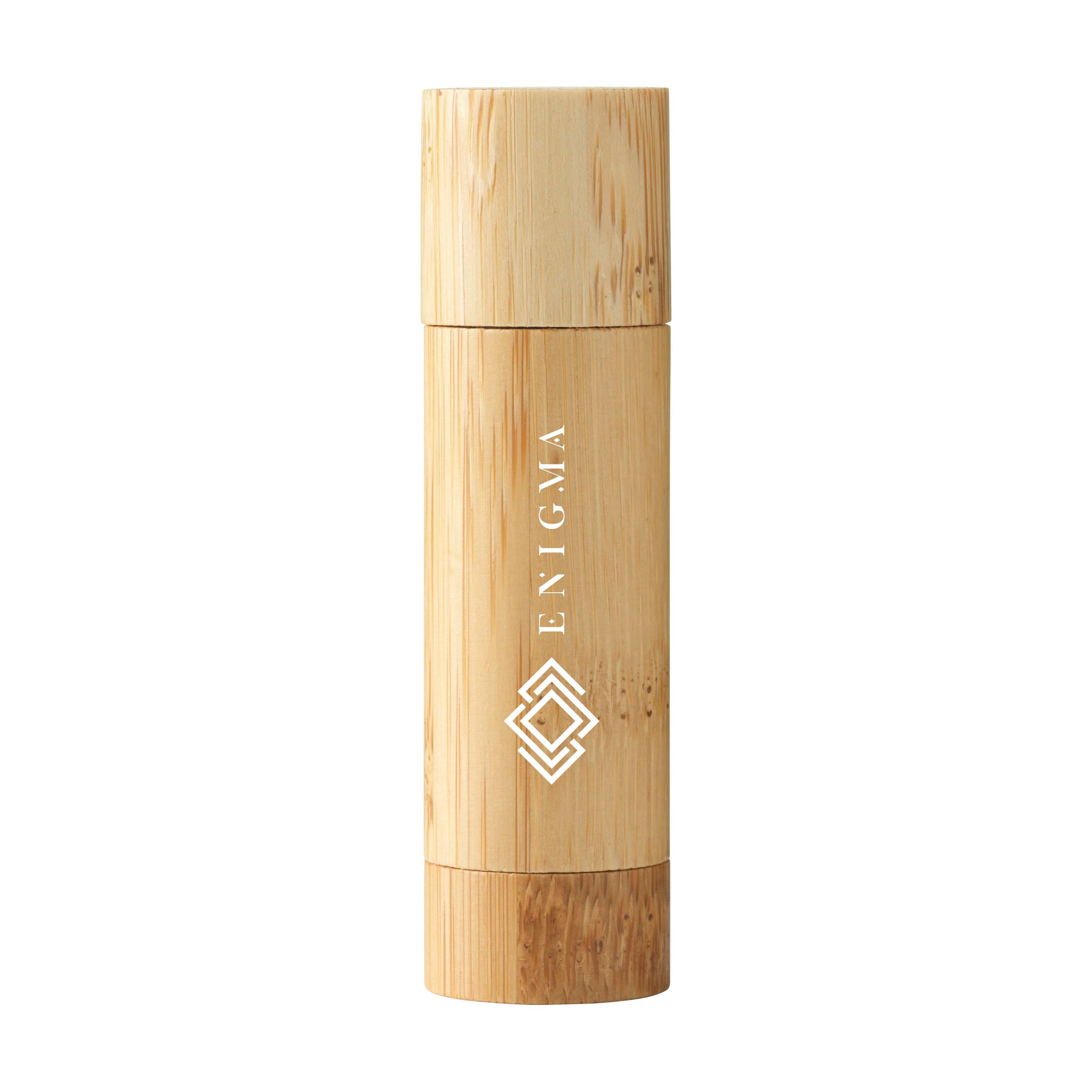 Bamboo Nura læbepomade i holder af bambus og PP med jeres logo