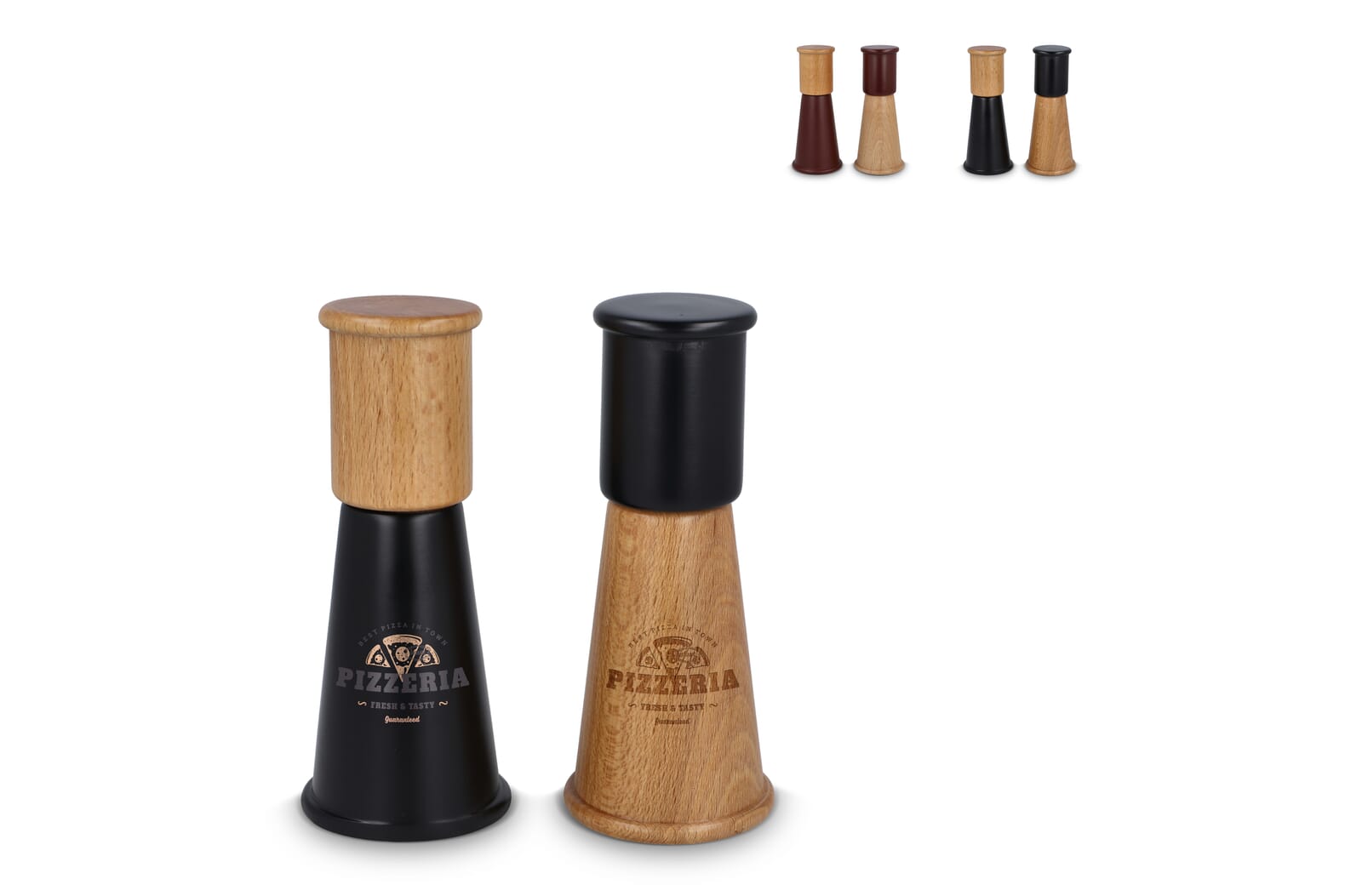 Sagaform Gurken Salt- og Peberkværnsæt lille, 15cm