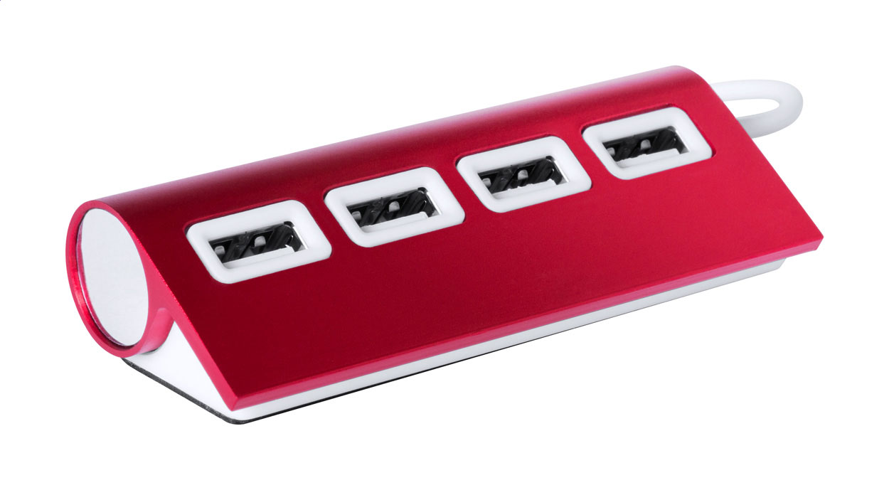 Aluminium USB hub med 4 porte - Nørre Alslev