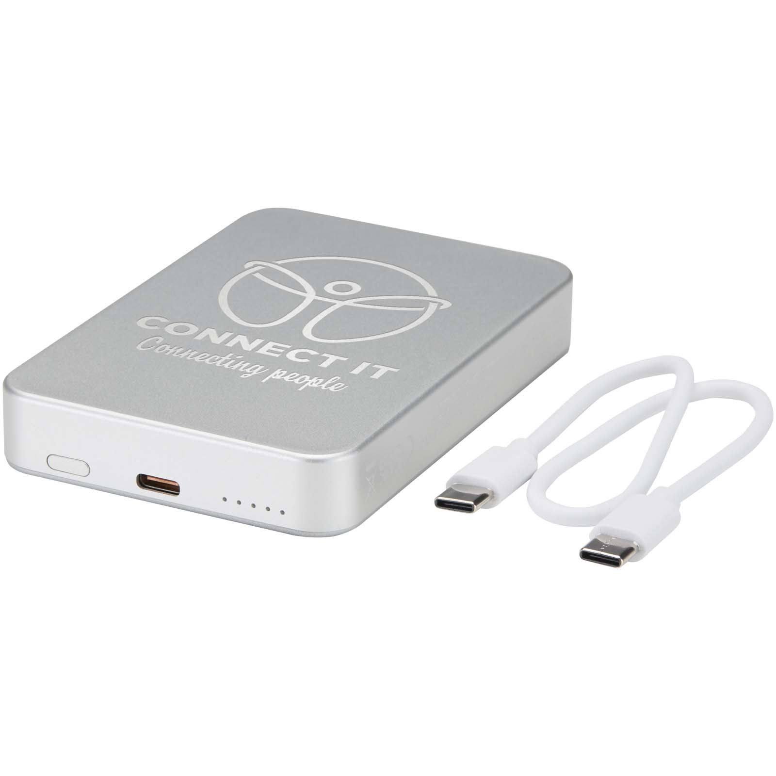 Avis 10.000 mAh RCS powerbank af genanvendt aluminium med magnetisk tilslutning