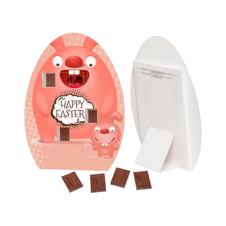 Påske Æg Chokolade Box med 20 Rektangulære Chokolader - Nørre-Rangstrup