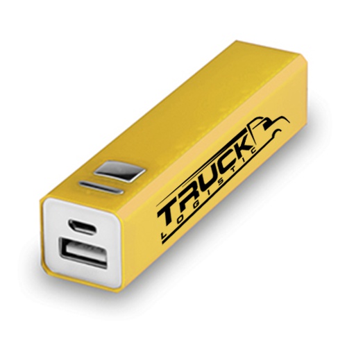 Aluminium Ekstern Hjælpebatteri 2.200 mAh med Micro USB-kabel - Andreas
