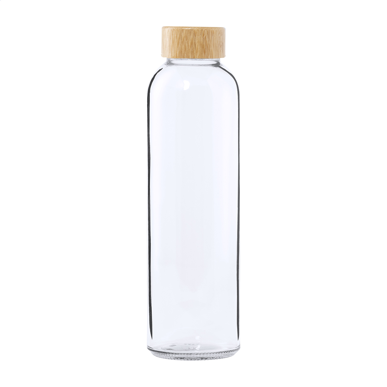 Bokol drikkeflaske i glas med bambuslåg, 500 ml, med jeres logo