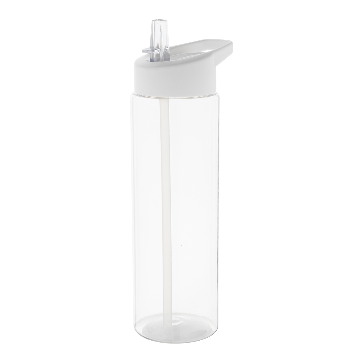 Fitty 650 ml sportsflaske i RPET med sugerør og logo trykt med logo