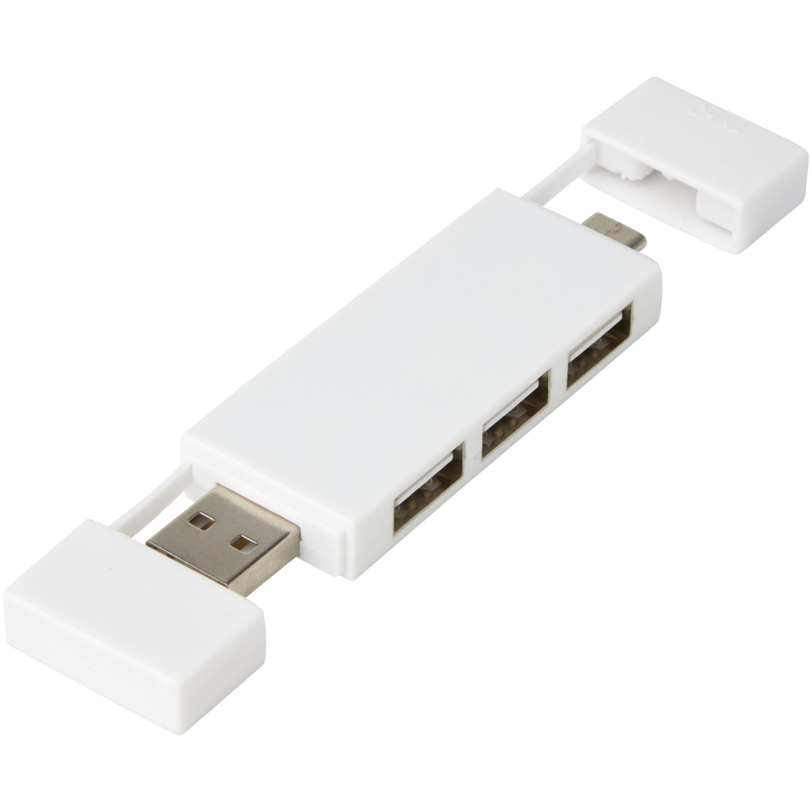 3-port USB-hub med USB-A og Type-C-indgang - Ollerup