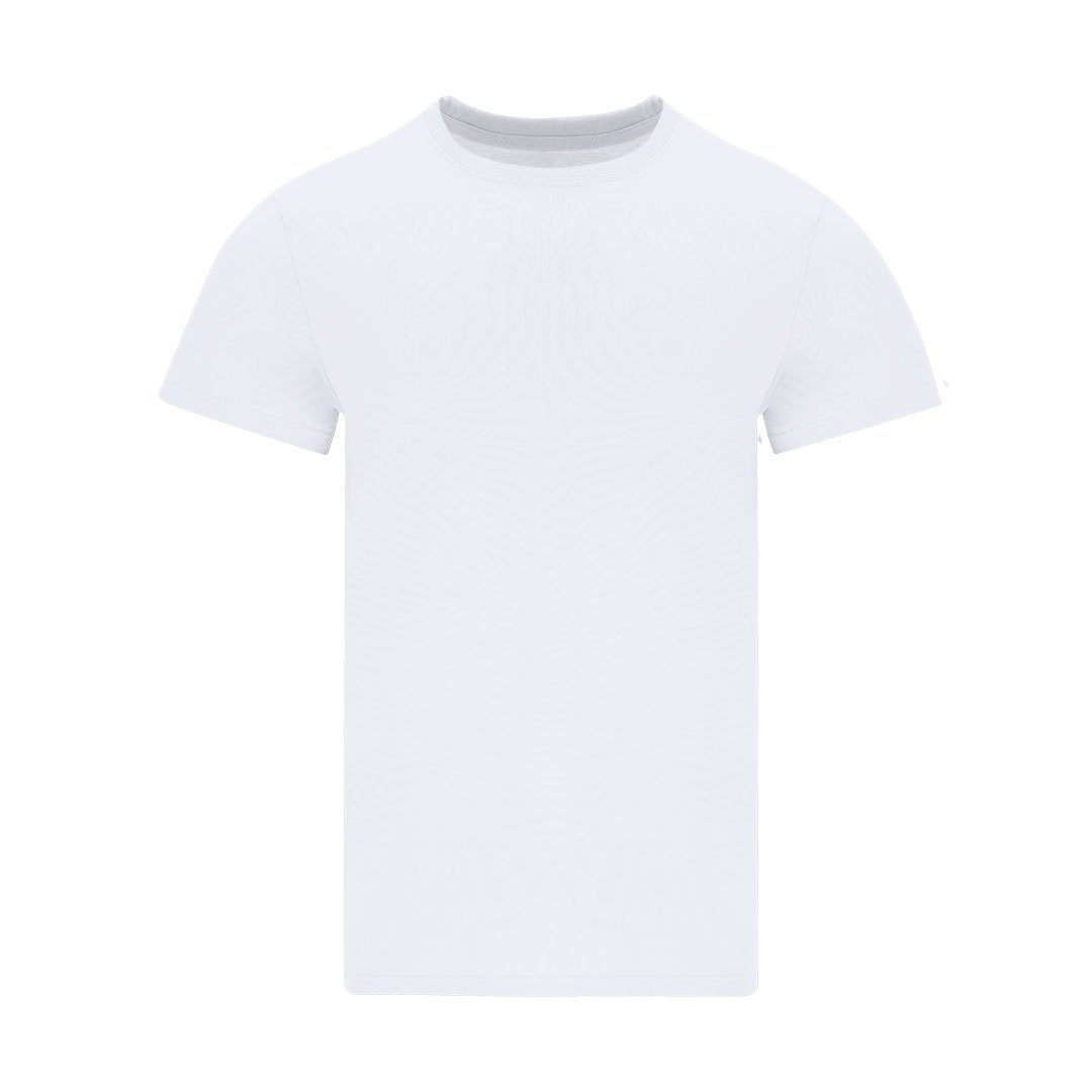 Klassisk Hvid T-shirt - David trykt med logo