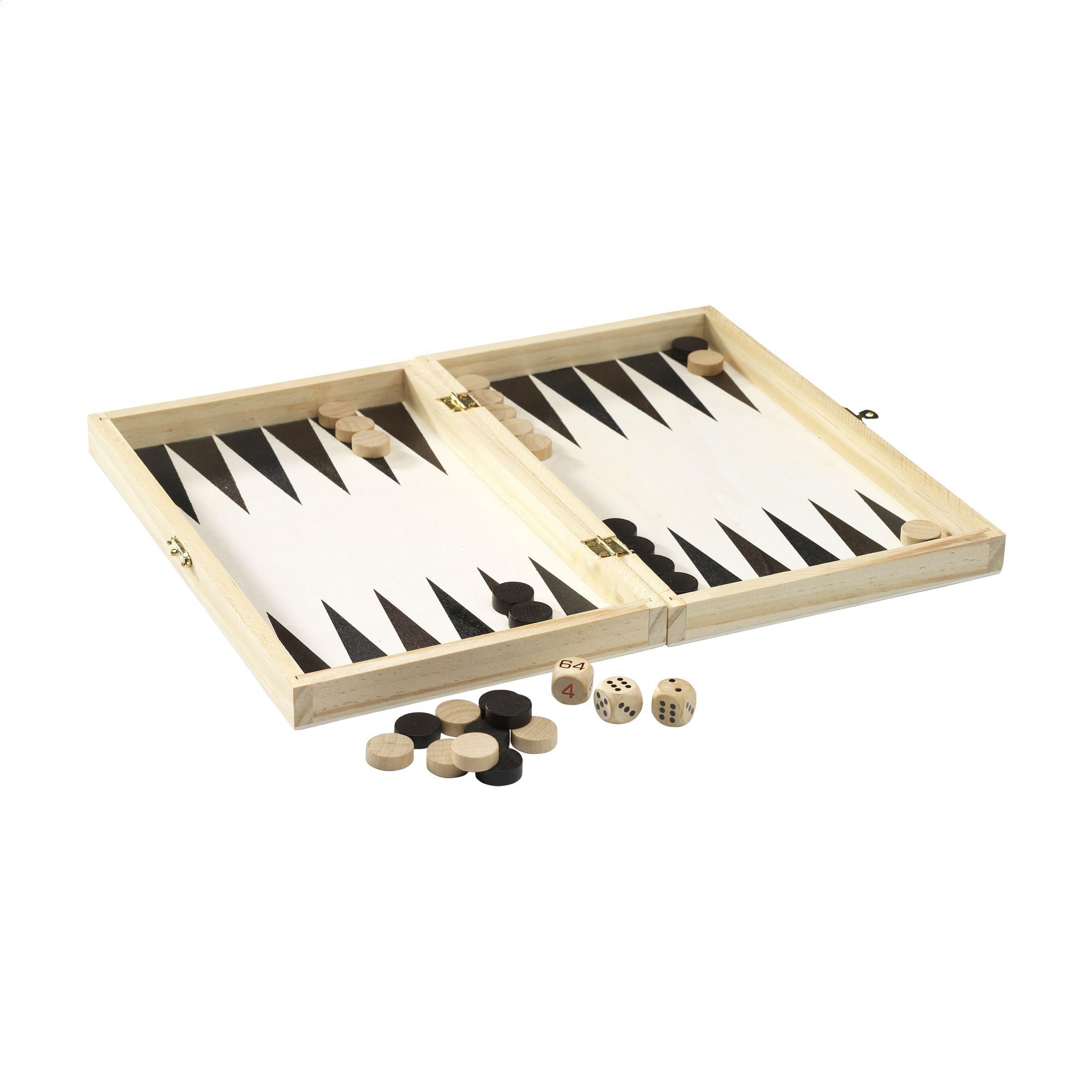 Træ Backgammon Sæt - Charlotte