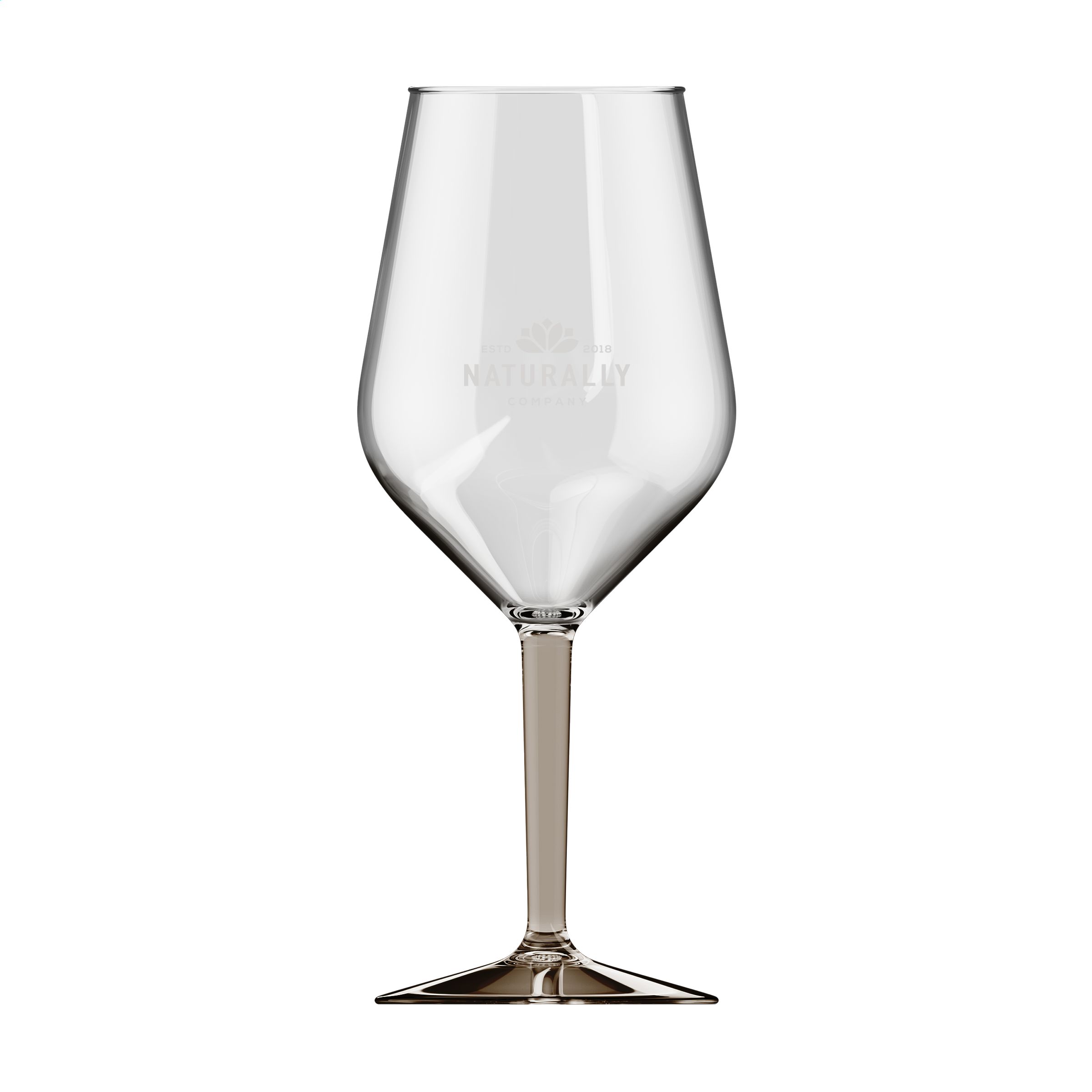 GlædesGlas Dame Abigail Trans Vin Glas Tritan 470 ml - Frederik trykt med logo