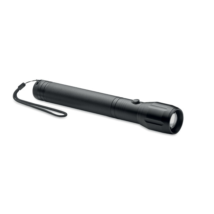 Aluminium zoombar LED-lygte med aftagelig rem - Cille