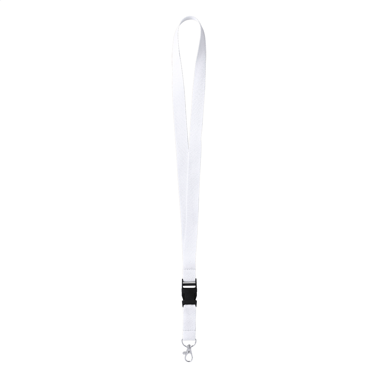 Devent lanyard i polyester med aftagelig karabinhage og jeres logo trykt med logo