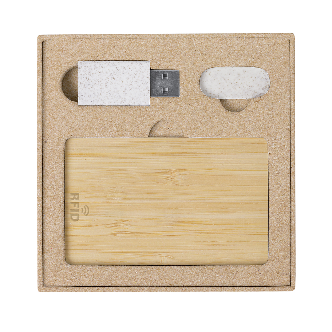 Sikkerhedssæt Bambus - Frederikke trykt med logo