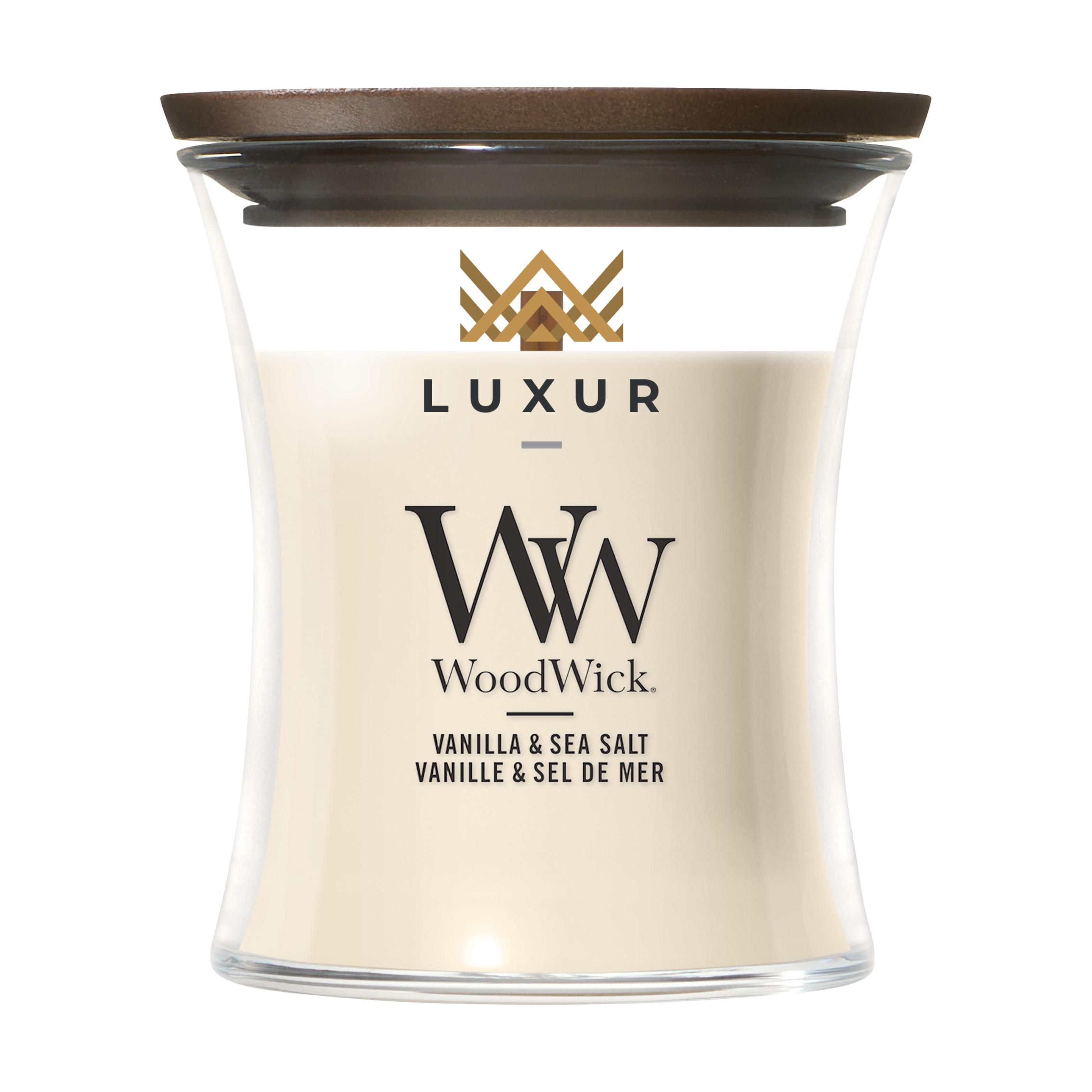WoodWick Vanilje & Havsalt Mini Duftlys