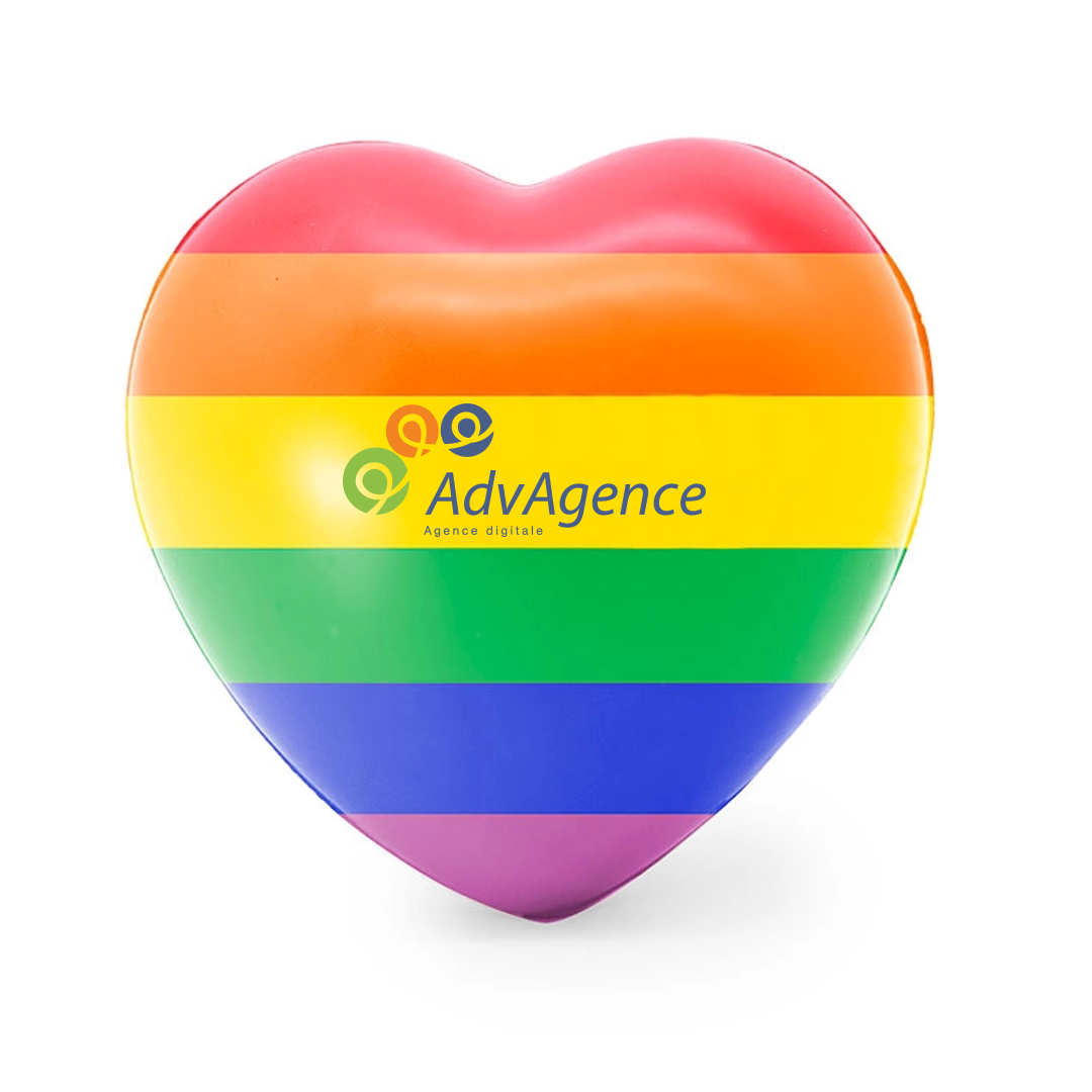 Regnbue Hjerte Stresslegetøj - Ida