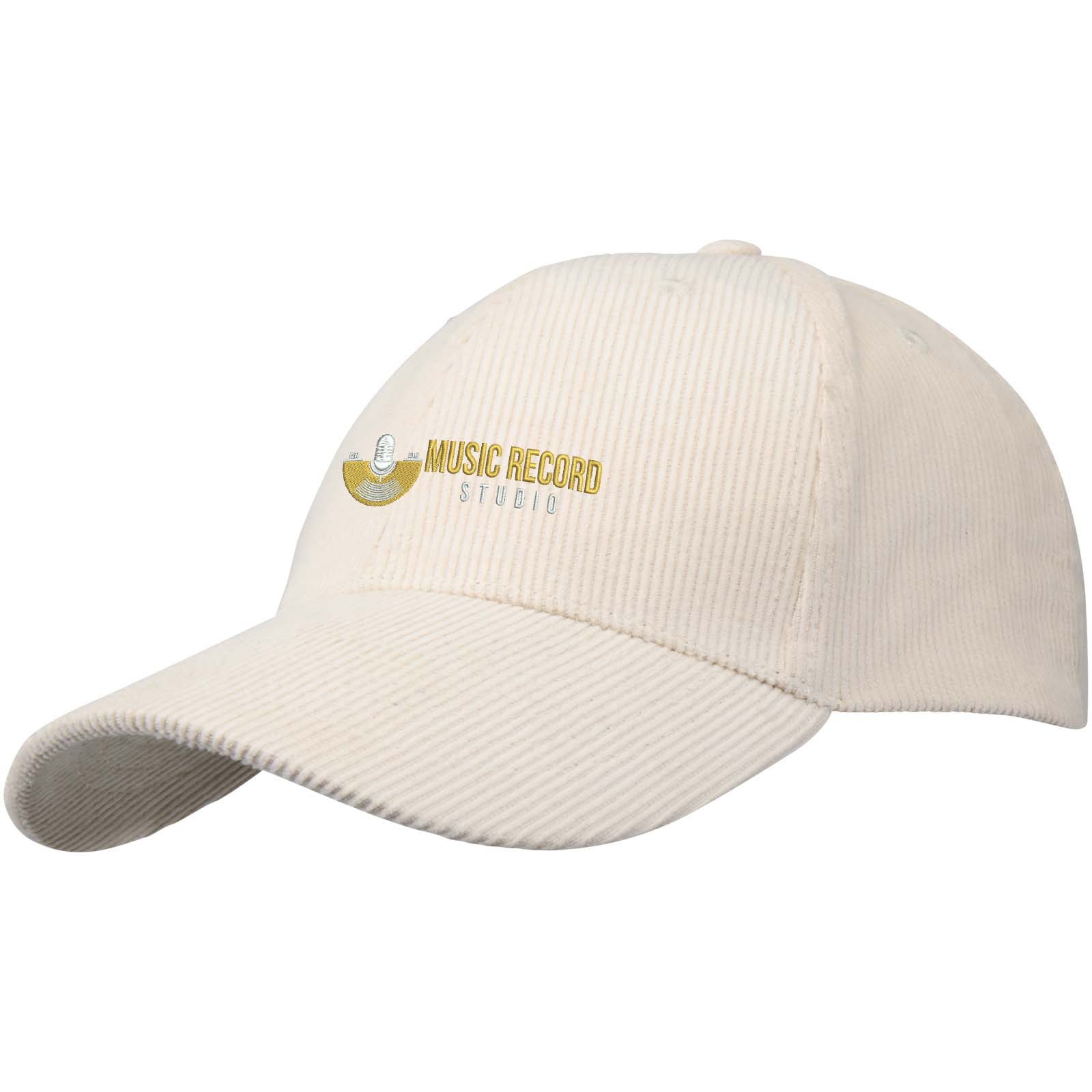 Hutton 6-panel cap af genanvendt fløjl