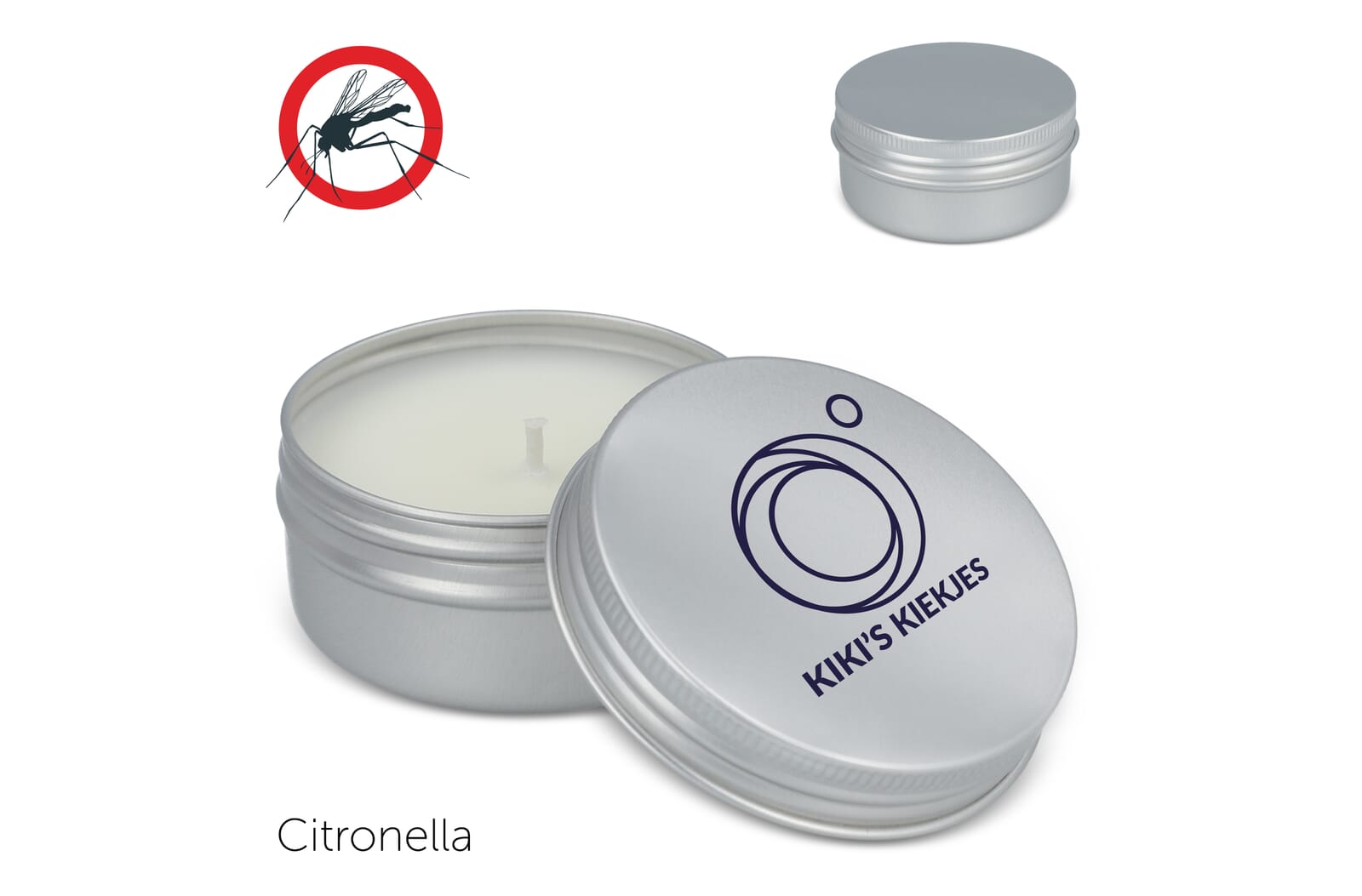 Citronella Lys i Genbrugsdåse - Galten