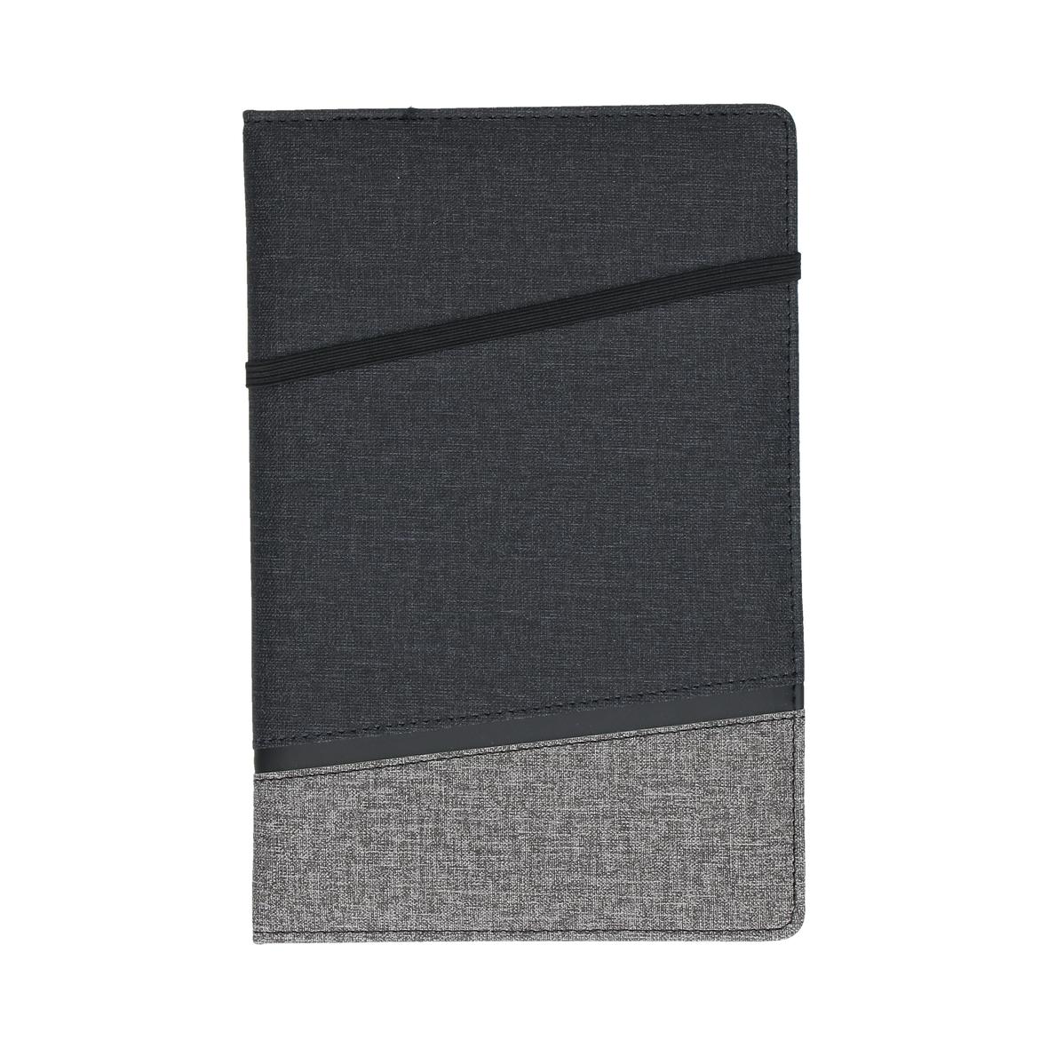 Trendy hardcover notesbog med gummilukningsbånd - Amalie