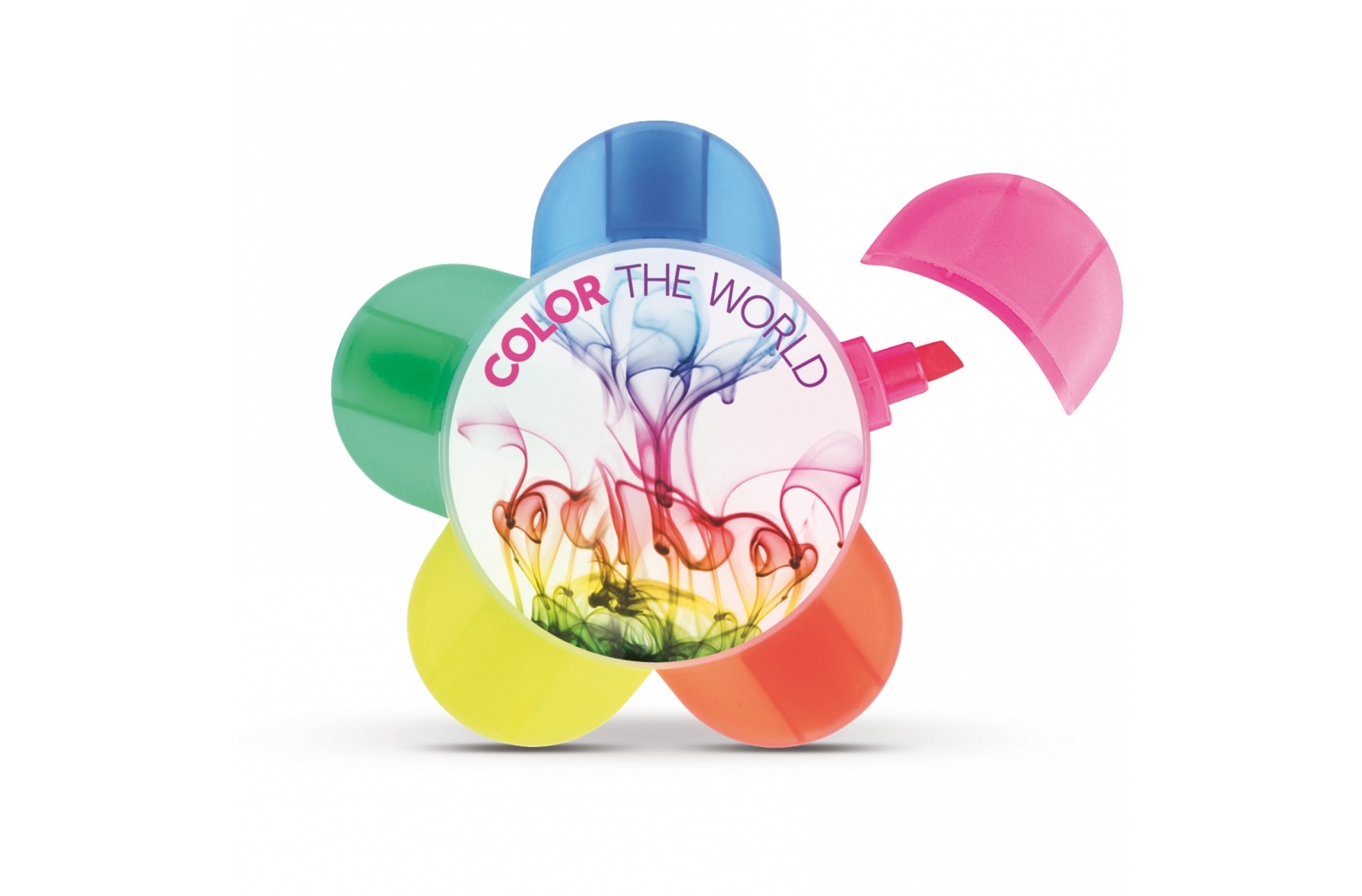 Frosted Rund Femfarvet Highlighter - Struer