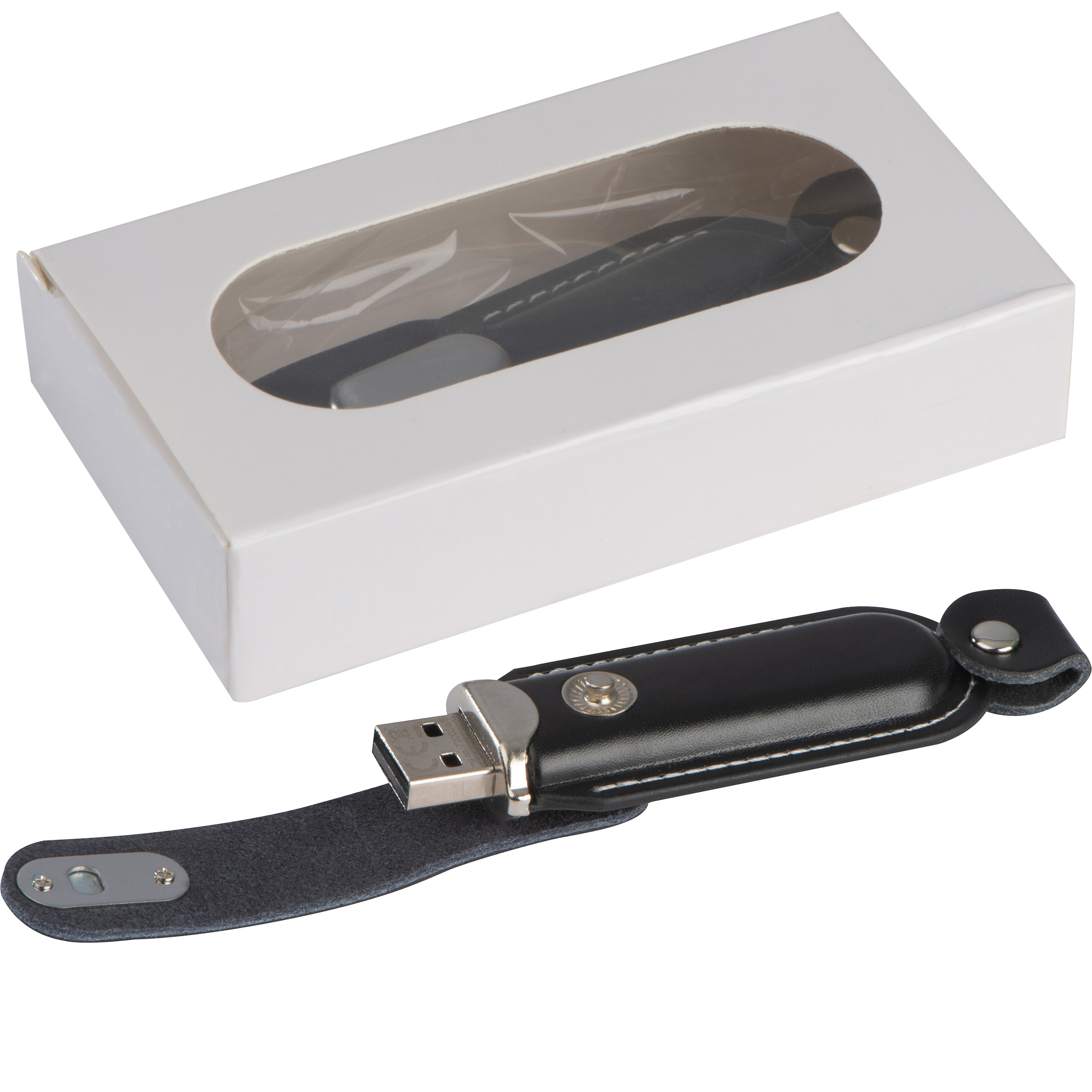 Læder USB-drev - Hals