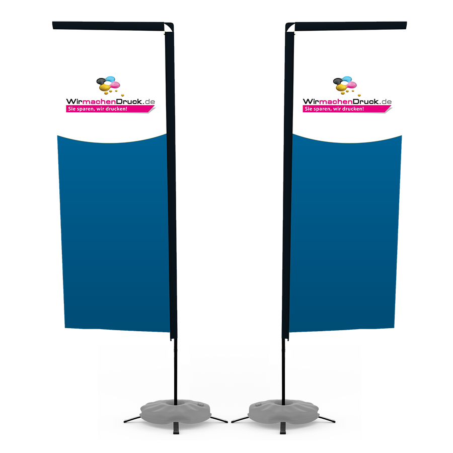 Strandflag Premium Kvadratisk Medium - Astrid