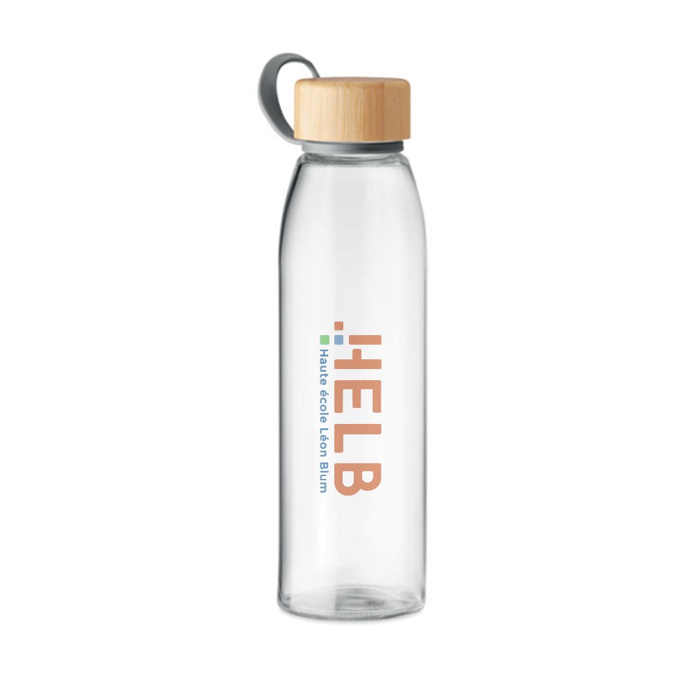 Glasflaske med bambuslåg - Frederiksværk