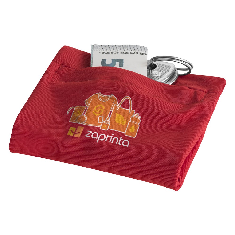 Polyester håndledsbånd med lynlåslomme - Ry