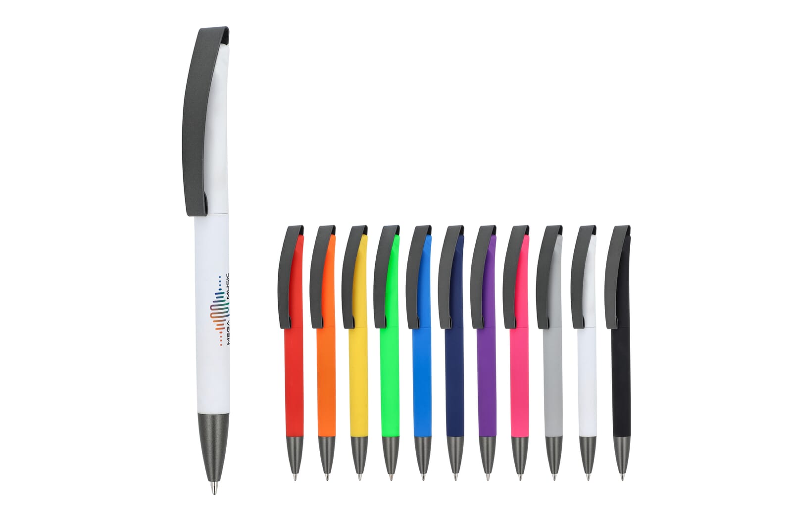 Vegas softtouch kuglepen med metalclip