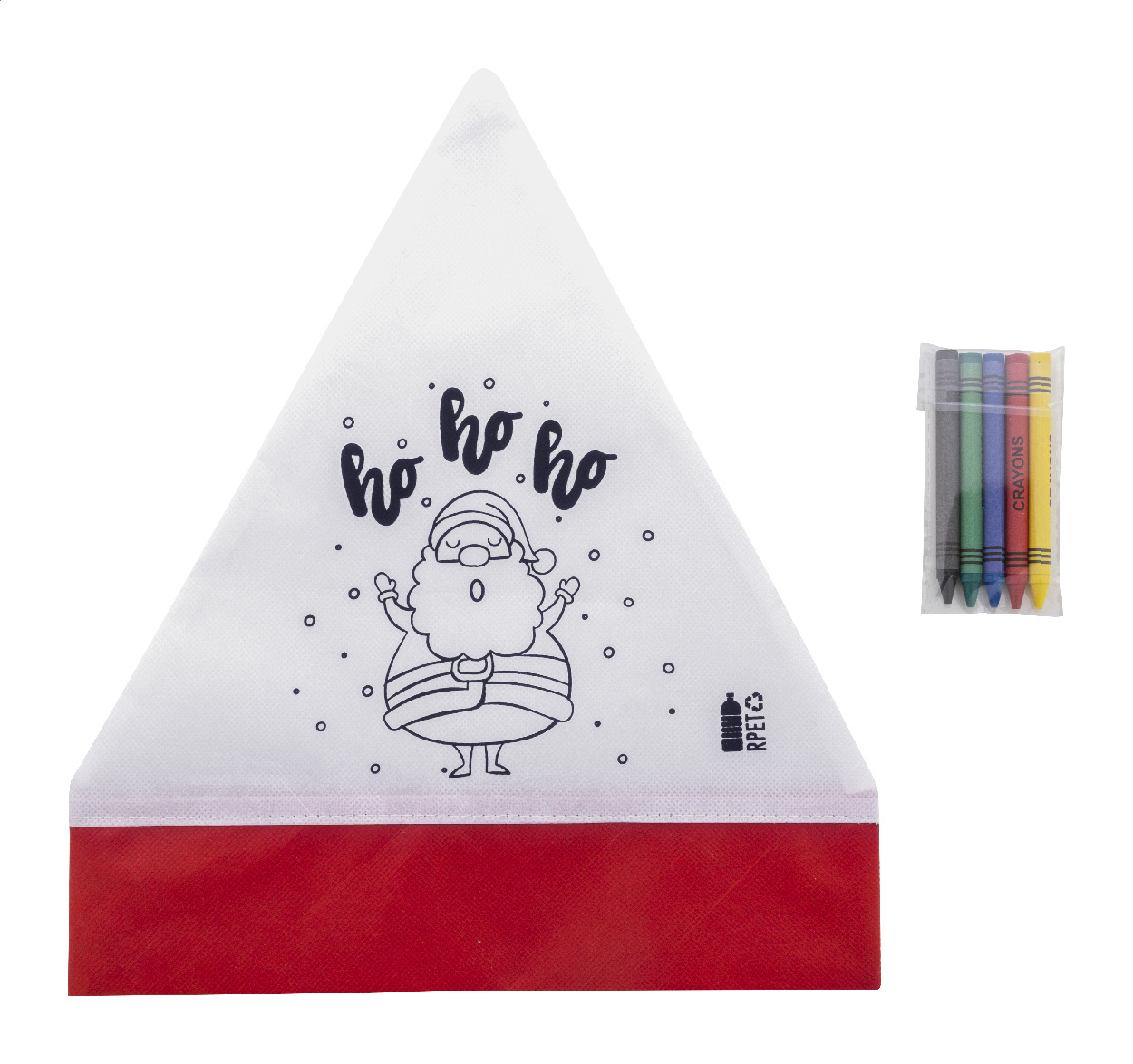 Julefarve Nissehue - Magnus trykt med logo