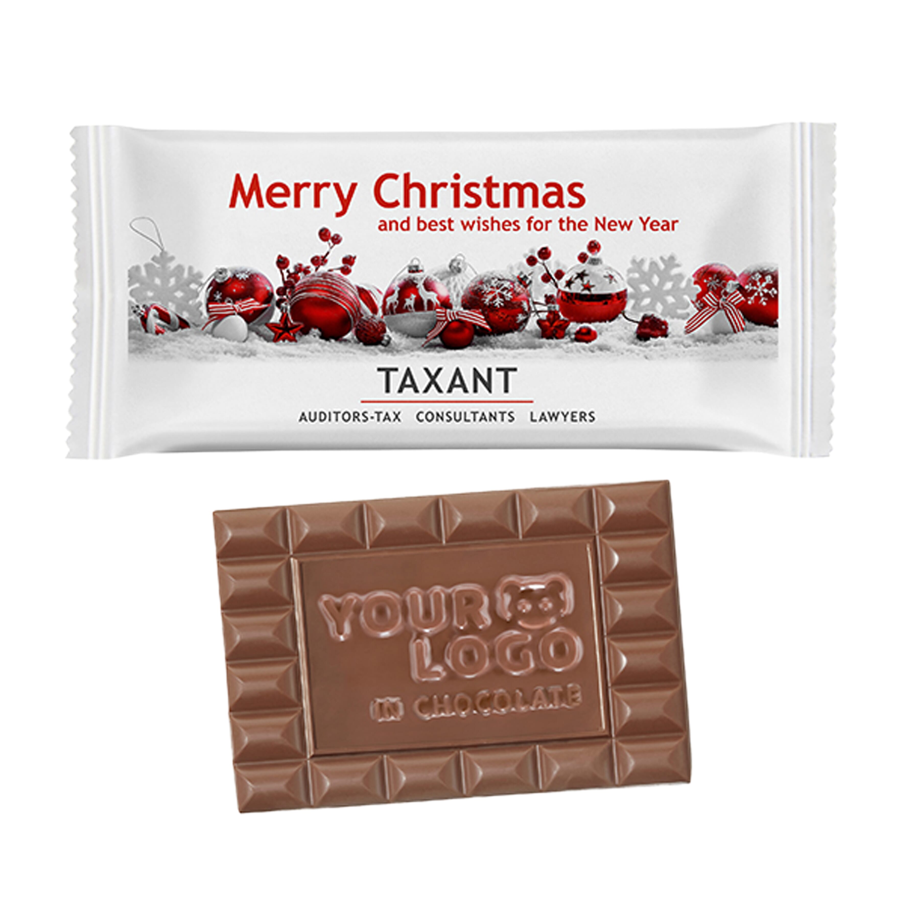 Stor Chokolade Med Logo - Hedda