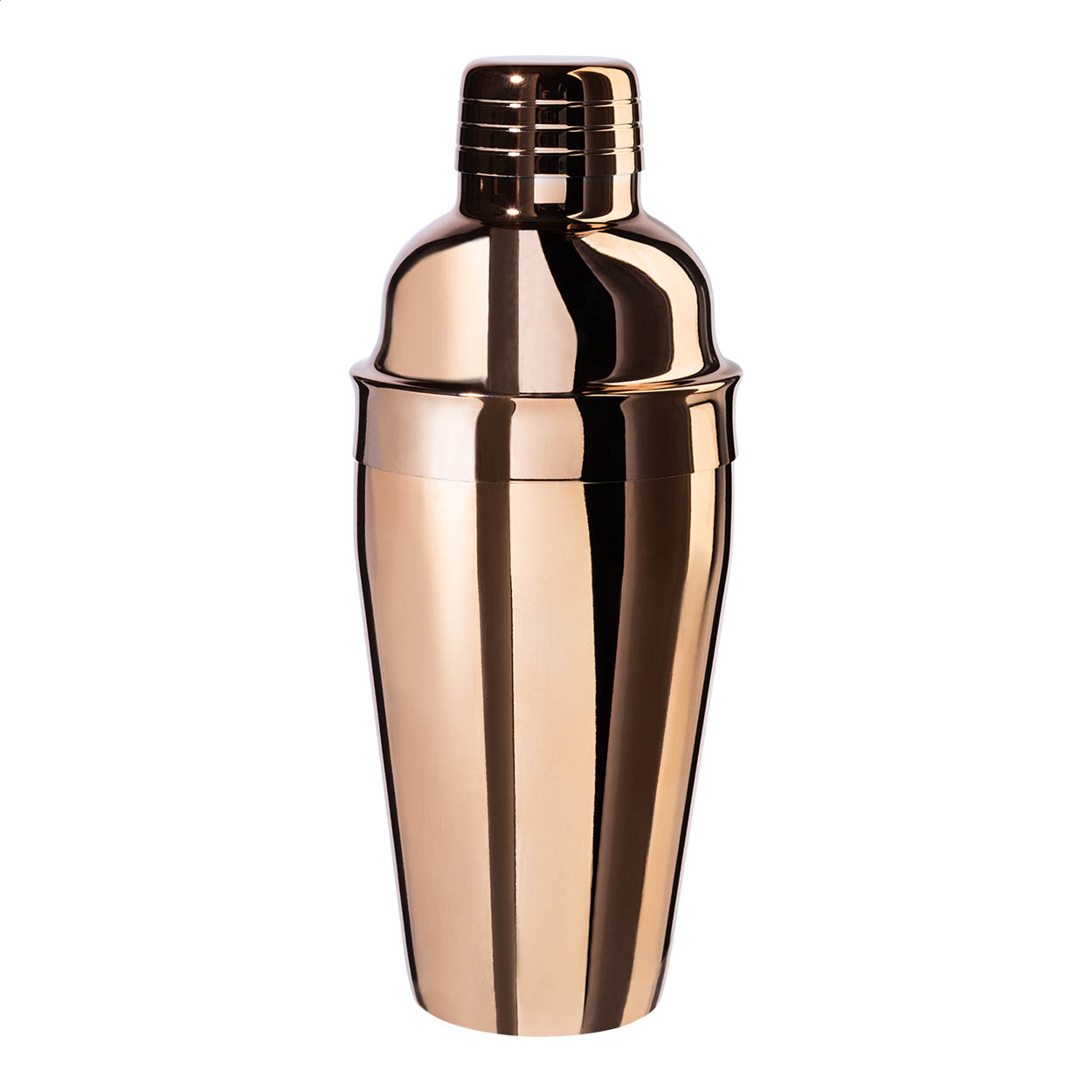 Daiquiri cocktailshaker i kobberbelagt rustfrit stål, 550 ml, logo