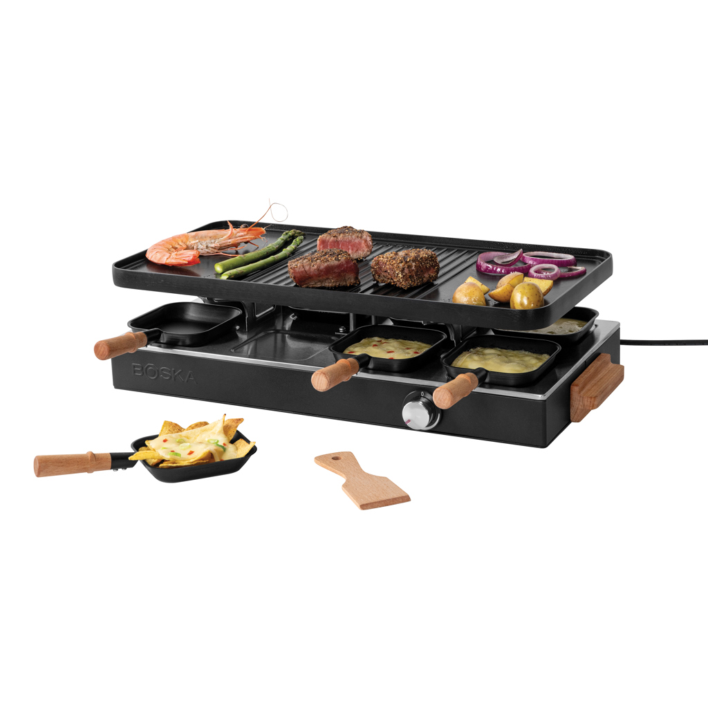 BOSKA Raclette Gourmet Party, 8 personer (EU Type F)