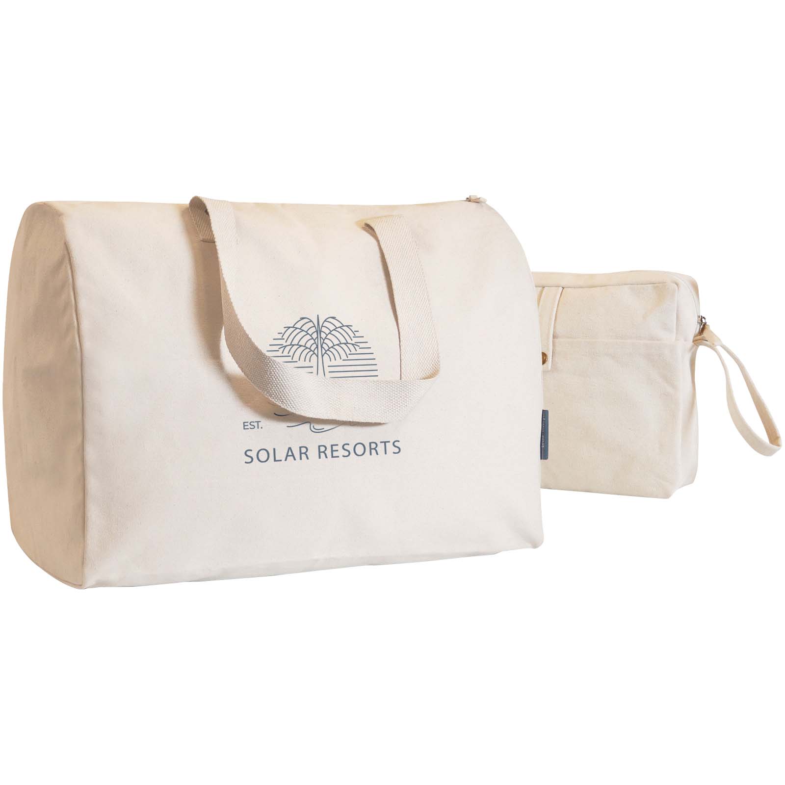 Grøn Rejsepartner Organisk Bomuldssæt - Odder trykt med logo