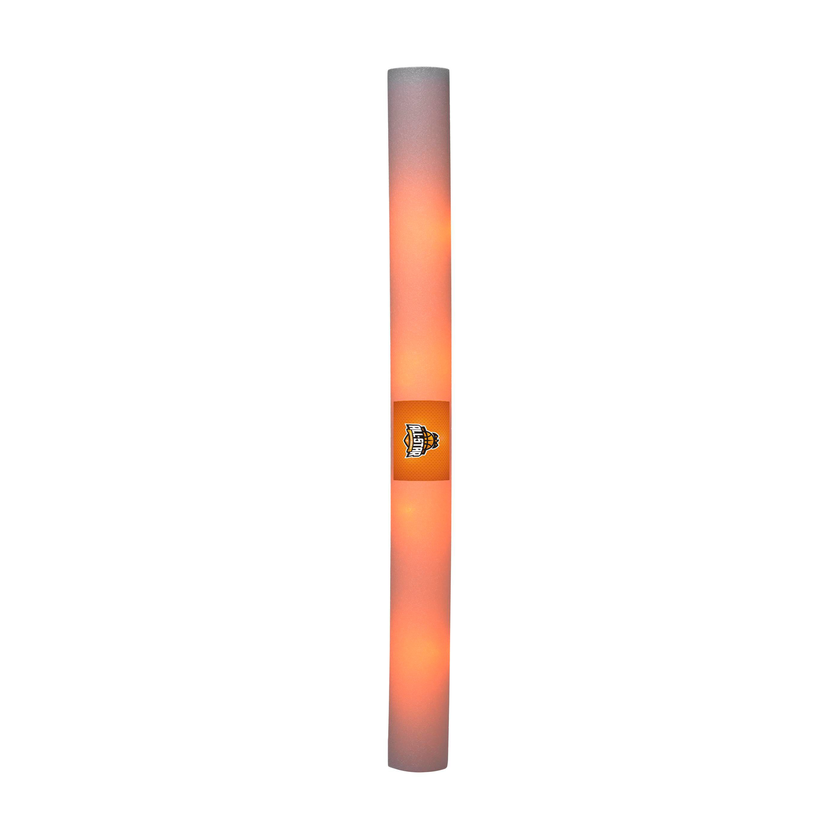 Skumfest Glød LED Stav Orange - Gustav trykt med logo
