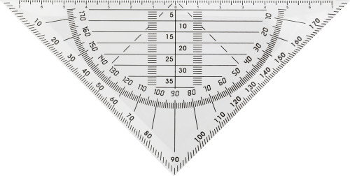 Plastik 45 graders vinkelmåler - Helena