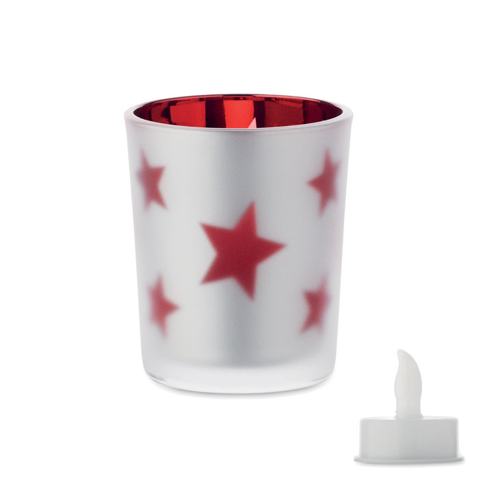 LED Fyrfadslys i Glas - Mariager