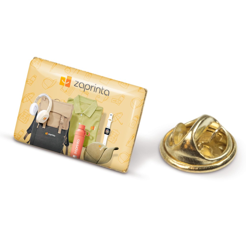 Rektangulær Doming Pin med Sommerfuglelukning - Gentofte