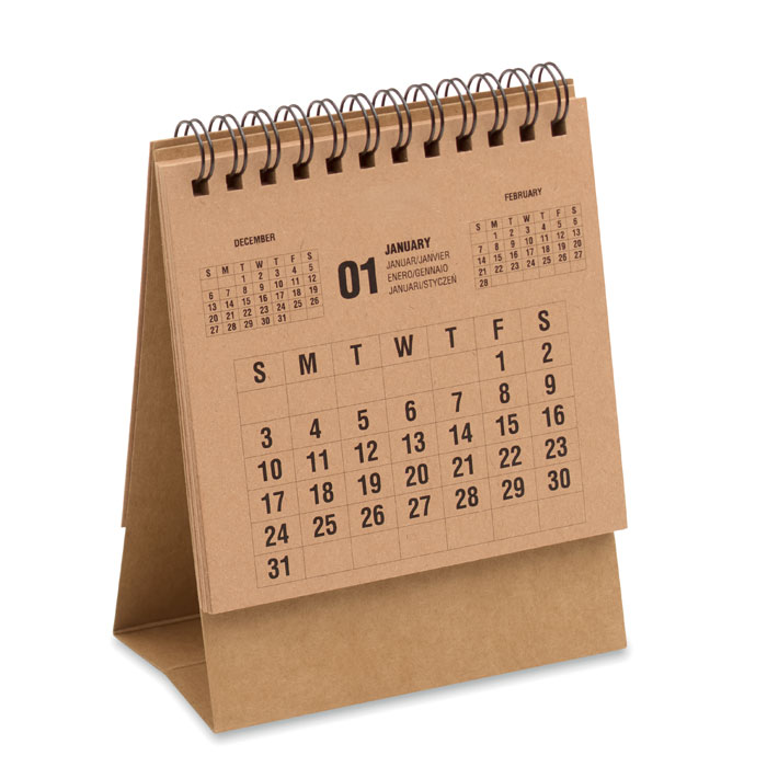 Skrivebordskalender i 4 år