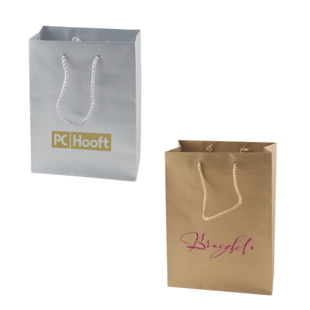 Sølv- og guld-mat papirpose - Sindal